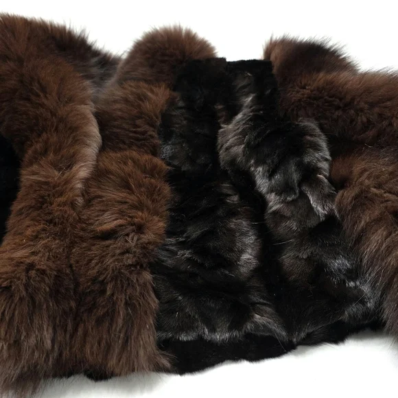 Mahogany Fox Fur Crop Coat - Picture 9 of 11